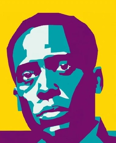 Foto de rostro de Fanon.